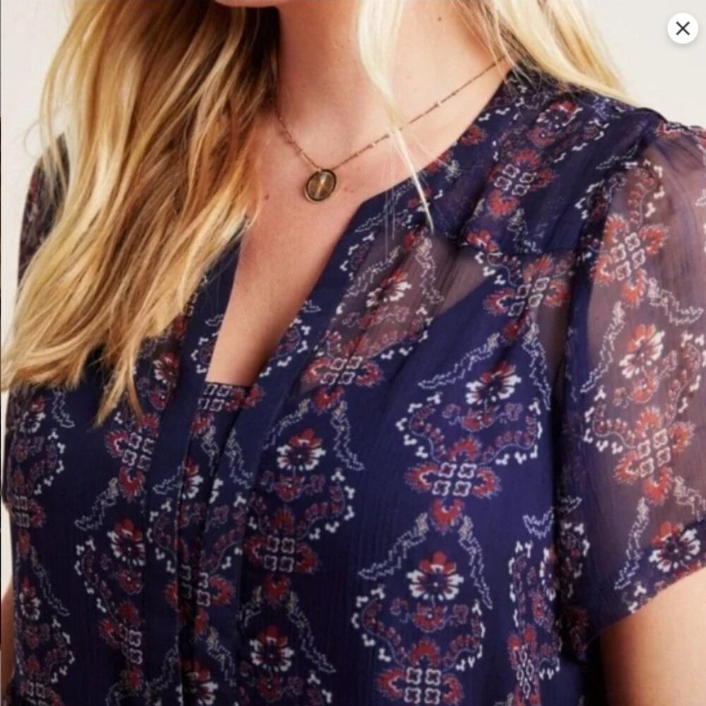 Maeve by Anthropologie Adrian Sheer Boho Tunic Dress Size L - Picture 10 of 11